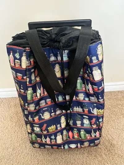 Rolling Shopping Cart / Foldable Grocery Trolley Bag, View more