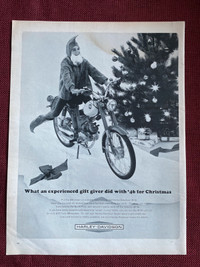 1965 Harley-Davidson M-50 Motorcycle Original Ad