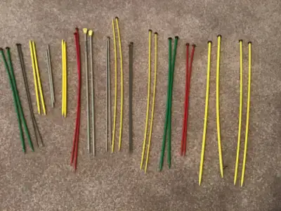 Knitting needles, 15 pair, View more