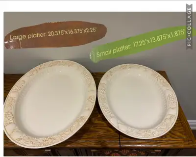 NEW - 2pc Serving Platters, View more