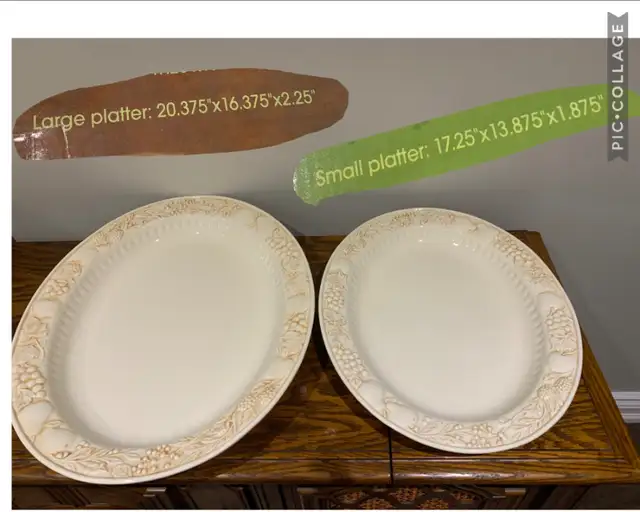 NEW - 2pc Serving Platters65048382780162120