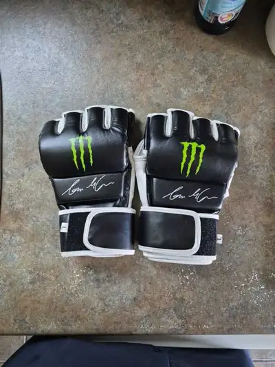 Conor McGregor Monster Energy MMA Gloves UFC Replica Signed, View more