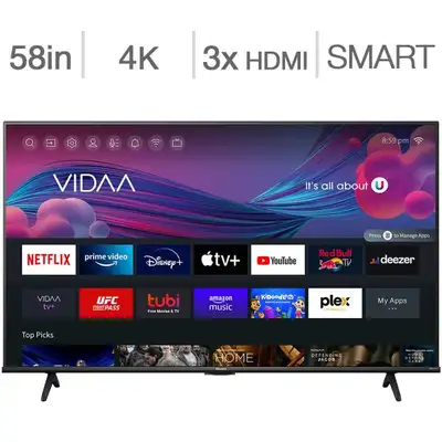 Télévision DEL 58'' 58A6KV 4K ULTRA UHD VIDAA Smart TV WI-FI, View more