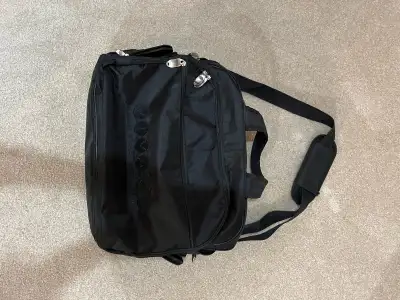  Black multi compartment, computer bag , View more