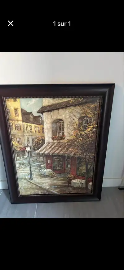 Tableau de scène de café parisien, View more
