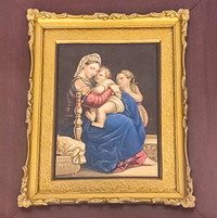 Framed George Baxter Print of The Holy Family (After Raphael) 19