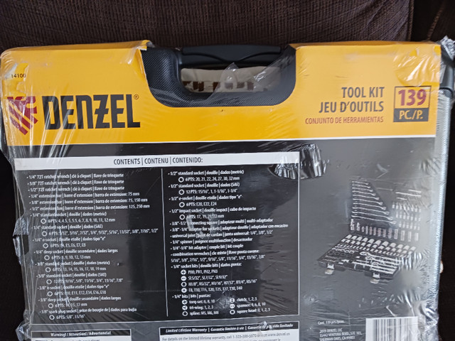 Denzel Tool kit 139pcs (Ratchet Combination) in Hand Tools in Markham / York Region - Image 2