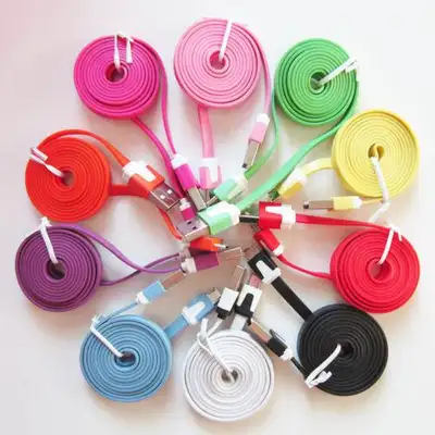 Micro-USB flat data charging cable, View more