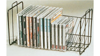 Metal CD/ZIP Stackable Black Storage Rack (holds 20)