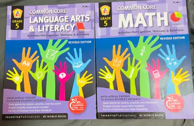 Brand new and unused Grade 5 Math and Literacy Books!, View more