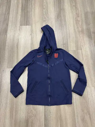 Nike England Soccer Football Zipper Hooded Jacket Youth Size XL, View more