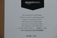 Amazon Basics Mini Displayport to HDMI Cables – 3,6 and 10 feet