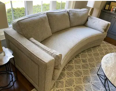 Free Curved Fabric Sofa, View more