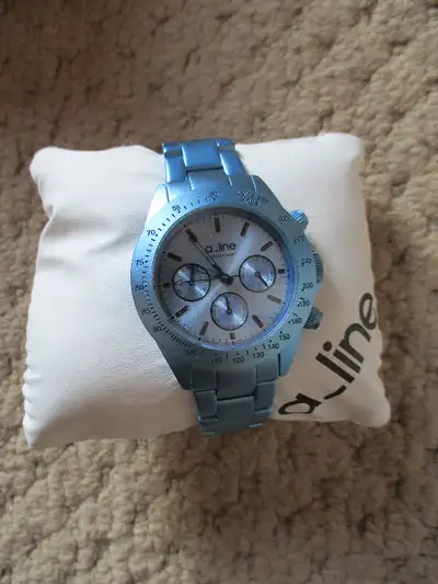 A_LINE TEAL CHRONOGRAPH WATCH GORGEOUS--very reduced, View more