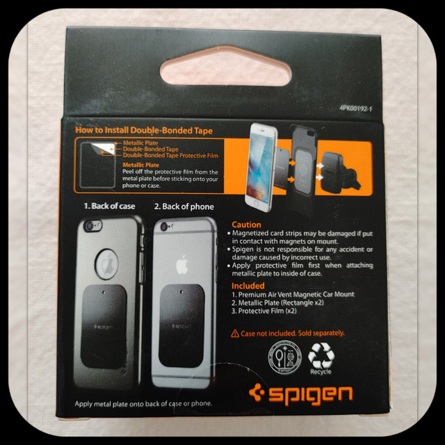 SPIGEN || Air Vent Magnetic Car Mount A201 in Cell Phone Accessories in Abbotsford - Image 3