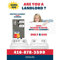 Coin and credit card paybox timers washer dryers ,l