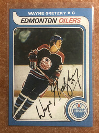 1979/80 OPC REPRINT Wayne Gretzky RC With FACSIMILE Signature