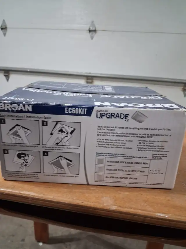 Broan New in box, bathroom fan upgrade 7 1/16x7 3/8 in Indoor Lighting & Fans in Charlottetown - Image 4
