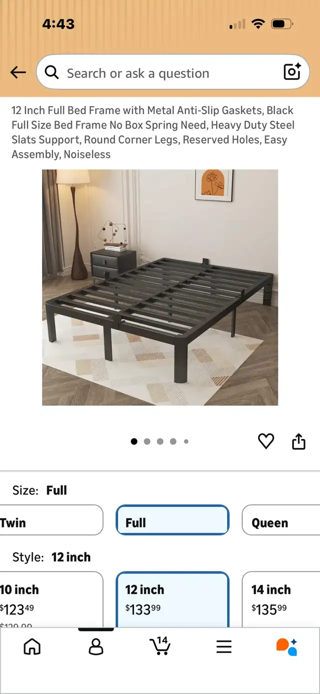 Kososo full bed frame, brand new! in Beds & Mattresses in Strathcona County - Image 3