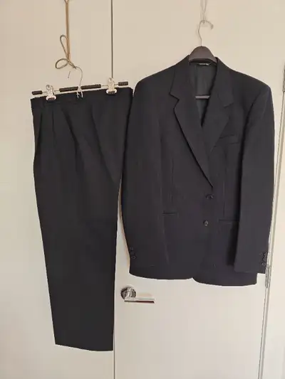 Moores Italy Blue Men Formal Wool Suit - Size 40 Jacket 34 Pants, View more