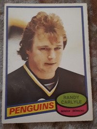 1980-81 O-Pee-Chee Hockey Randy Carlyle Card #367