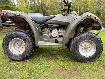 2003 bombardier 200cc 2x4 Transmission: Automatic CVT with reverse (F-N-R) Good shape for year No cr...