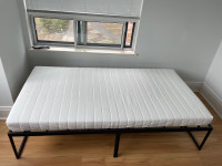 Twin Bed Frame and IKEA Mattress