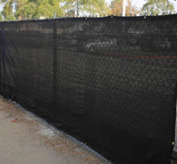 Black Mesh Windscreen Privacy Fence Cover - 8ft x 50ft