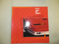 1987 PONTIAC FIREBIRD / FIERO/ SUNBIRD GT SALES BOOK