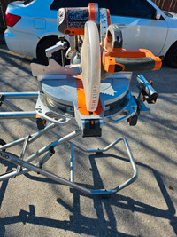 Ridgid 12 Inch Miter Saw and Mobile Stand