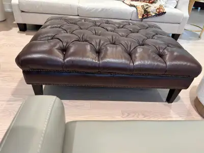 Leather Ottoman, View more