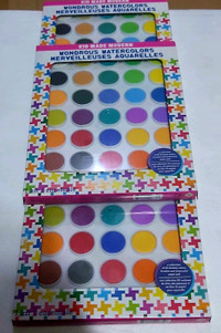 Wonderous Watercolor Kit, 30 colors,paint brushes, 10 sheets kit
