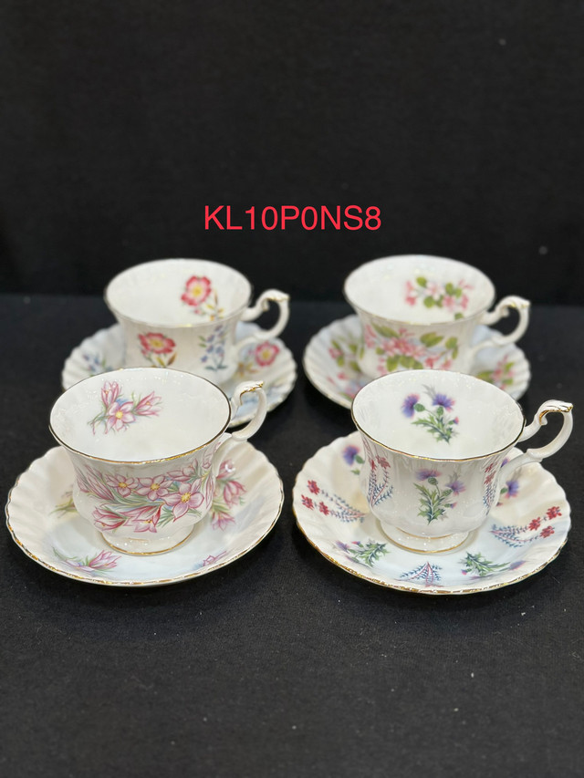 Vintage Royal Albert tea cups & saucers.Asking price: $99 for 4  in Home Décor & Accents in Oshawa / Durham Region