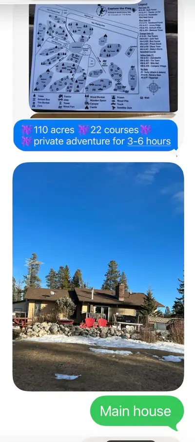 35 km west of Cochrane Alberta on 116 acres in our main house is a bedroom to rent! Great mountain v...