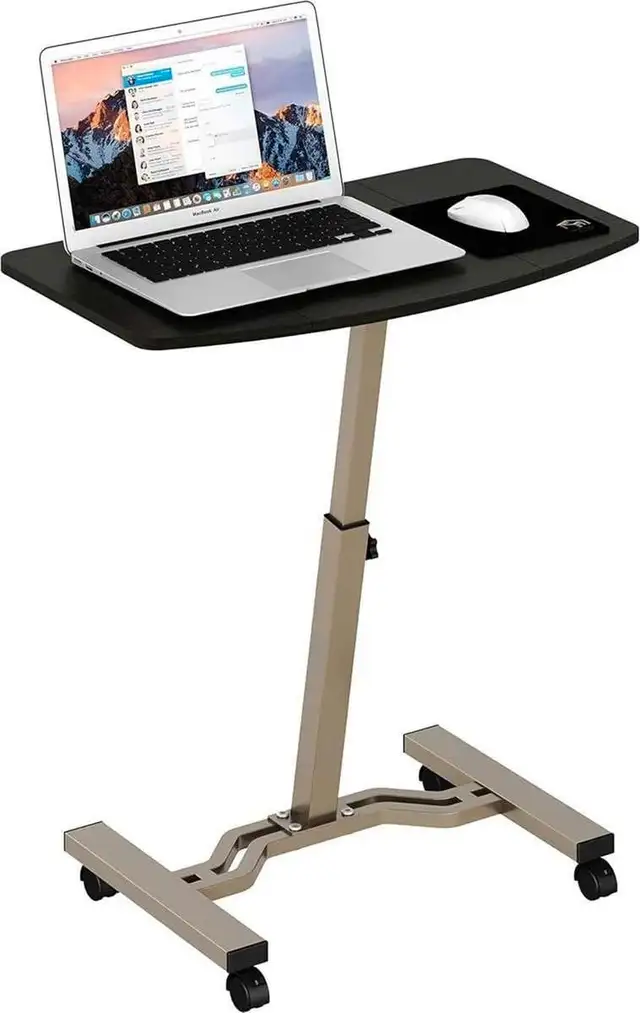 NEW $60 SHW Mobile Height Adjustable Laptop Table628666612734741211