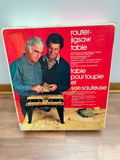 New & Sealed in Original Box Vintage Router-Jigsaw Table. In just minutes convert your portable rout...