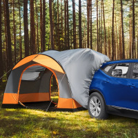 3-4 Person SUV Tent for Camping, UV30+ Double Door Camping Tent 