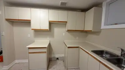 Kitchen cabinets w/ sink & faucet, View more