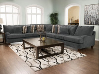 Putty Chenille Sofa - Grey | 1 three seater and 1 two seater