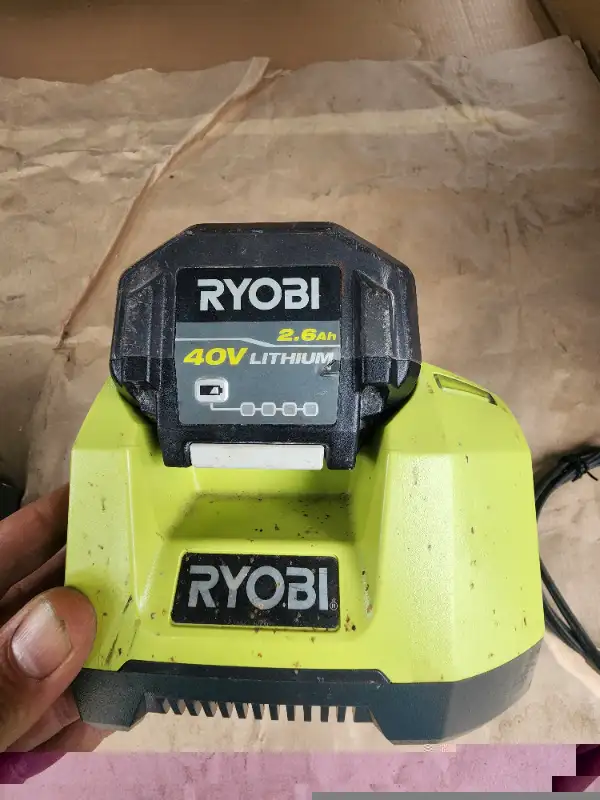 RYOBI 40V Lithium-Ion Rapid Charger Only Model # OP406AVNM in Outdoor Tools & Storage in Windsor Region - Image 7