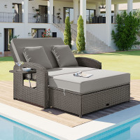 Merax Chaise Daybed Lounge Outdoor Patio Reclining Chair
