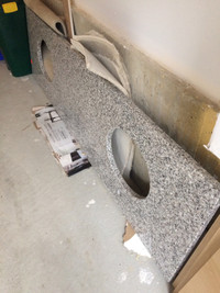 80” double sink granite countertop for cheap! 