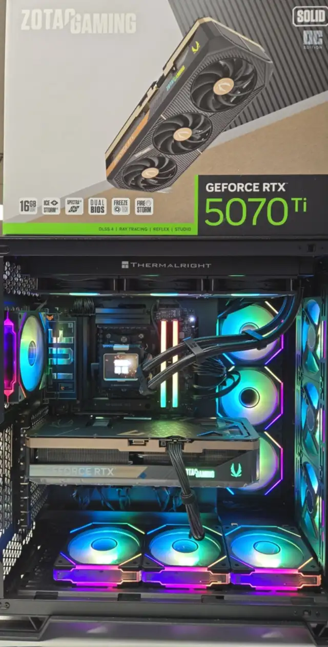 PC GAMING NEUF RTX 5070 Ti 16GB AMD RYZEN 9 9950X 32GB DDR5 in Desktop Computers in Longueuil / South Shore - Image 5