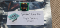 Four Sparkos single discrete op amps, SS3601 - brand new