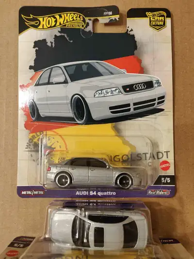 New Hot Wheels Premium Car Culture World Tour Audi S4 Quattro 1/64 diecast car with Real Riders $15...