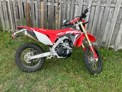 2020 CRF 450 L, all stock except for mirrors(mirrors in pic not included, has low profile under bar...