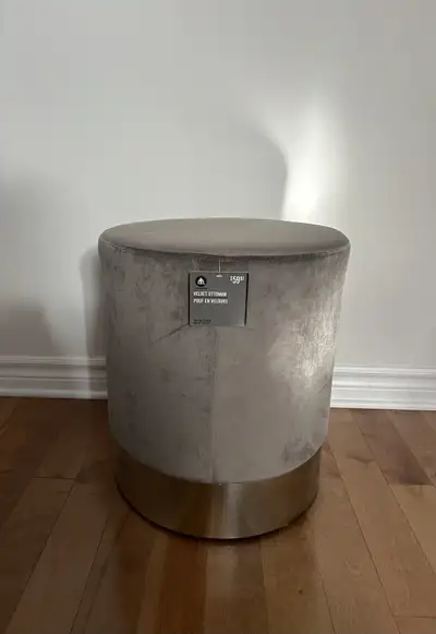 Home Trends Velvet Ottoman, View more