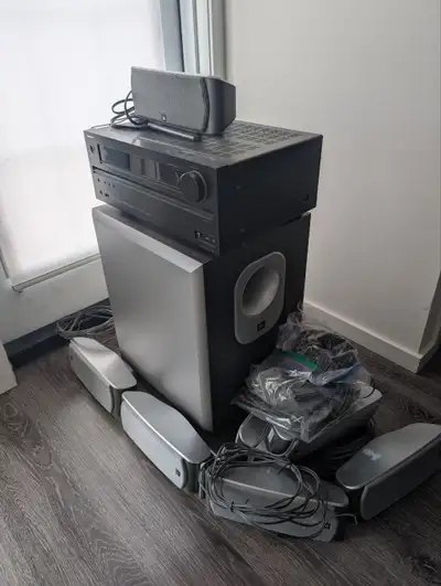 Home Theatre Bundle: Onkyo Receiver + 7x JBL Speakers + Subwoofe, View more