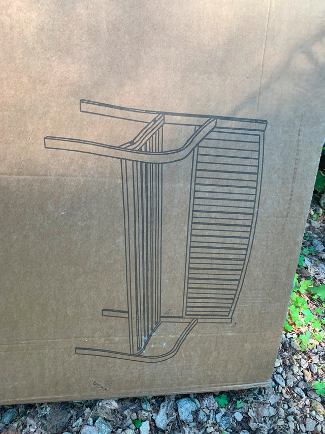 BLACK METAL OUTDOOR BENCH in Patio & Garden Furniture in Nanaimo