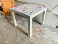 Ikea Small table 24" x 24" ( Printed LOVE all languages) Markham / York Region Toronto (GTA) Preview